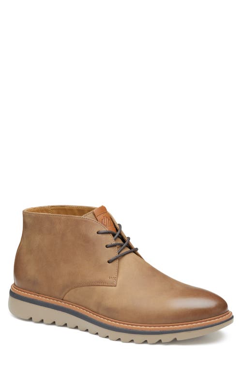 Shop Johnston & Murphy Braydon Chukka Boot In Brown Oiled Full Grain