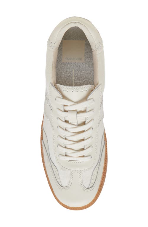 Shop Dolce Vita Notice Stitch Genuine Calf Hair Sneaker In Ivory Calf Hair