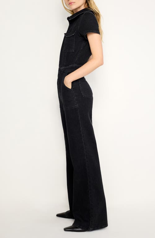 GOOD AMERICAN GOOD AMERICAN FIT FOR SUCCESS DENIM JUMPSUIT