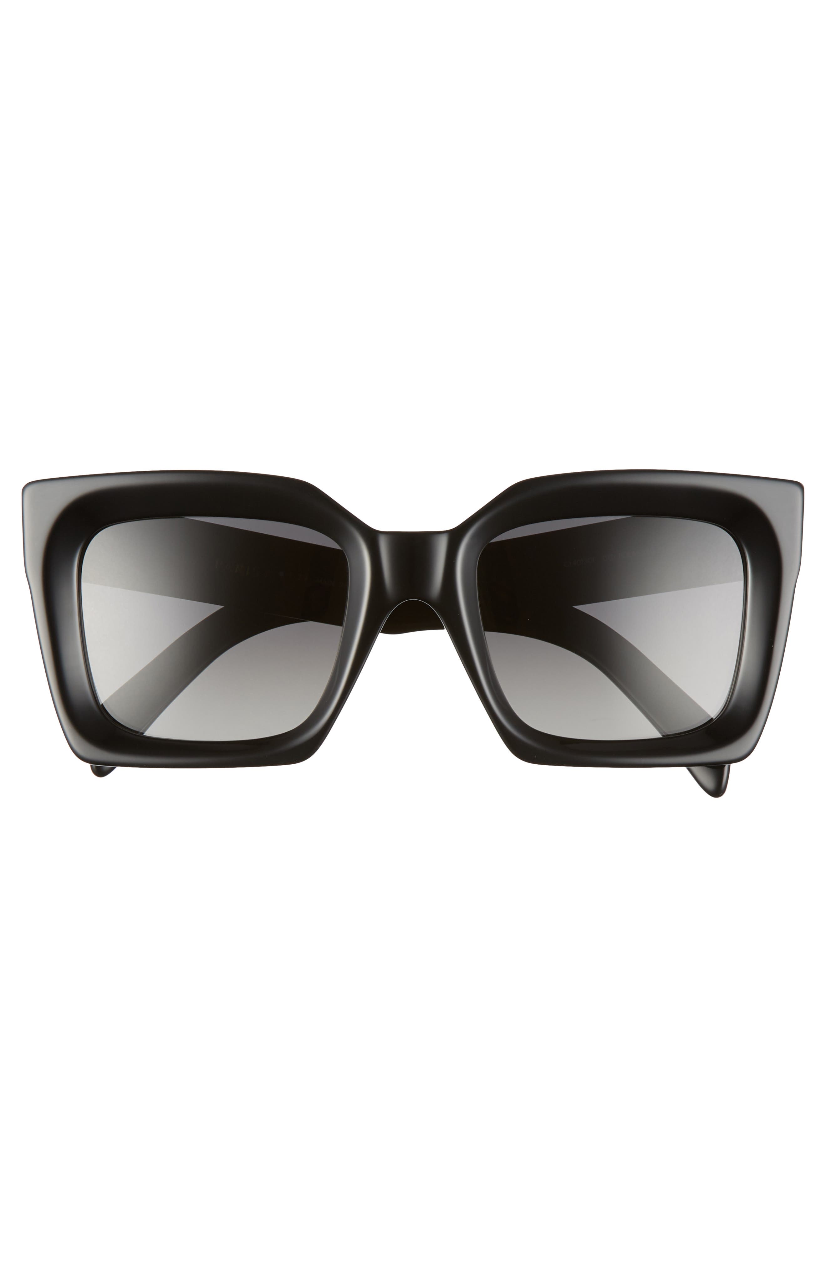 celine 51mm polarized square sunglasses