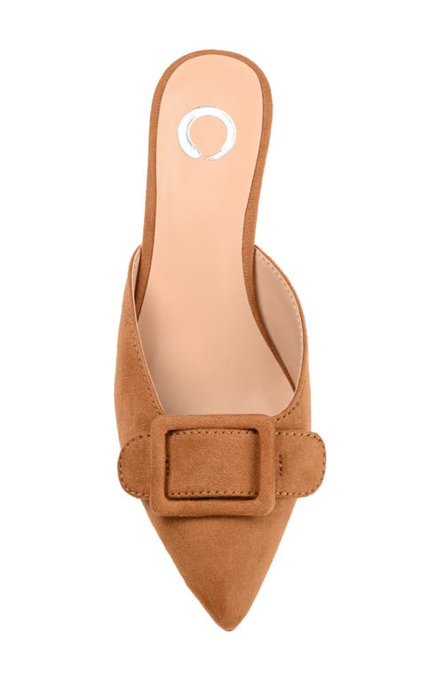 Shop Journee Collection Vianna Kitten Heel Pump In Tan