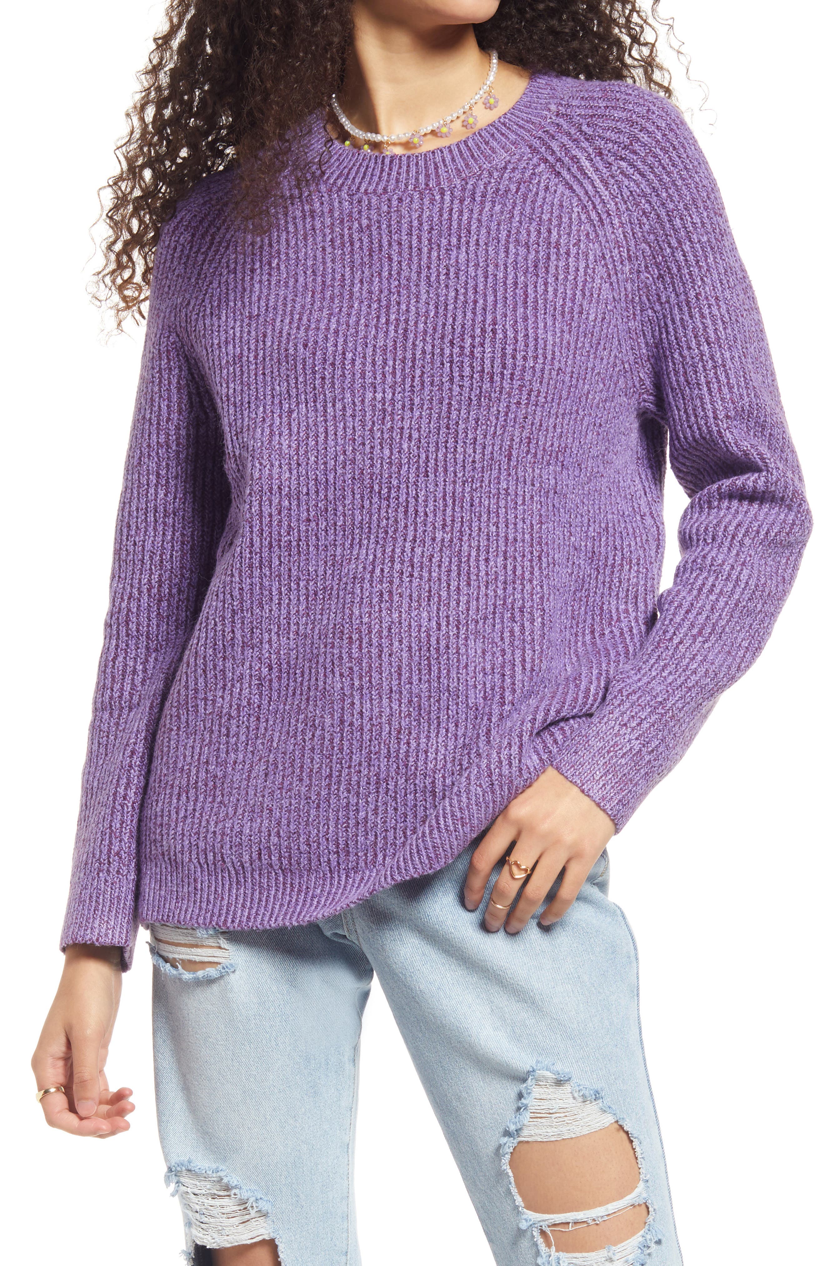 dark purple sweaters