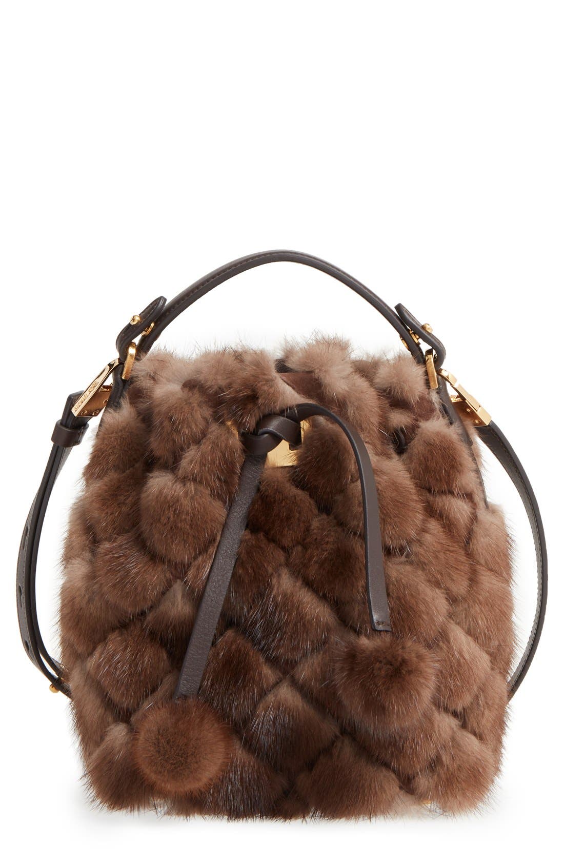 michael kors fur purse