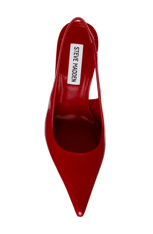 Shop Steve Madden Reyes Pointed Toe Slingback Sandal In Red Box