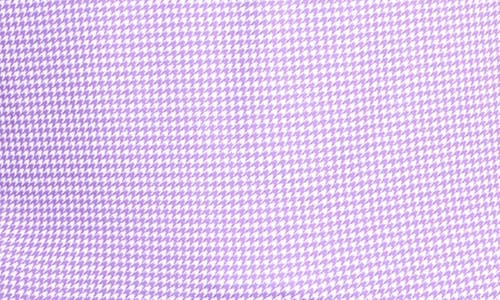 Shop Tailorbyrd Houndstooth Print Performance Hoodie In Purple