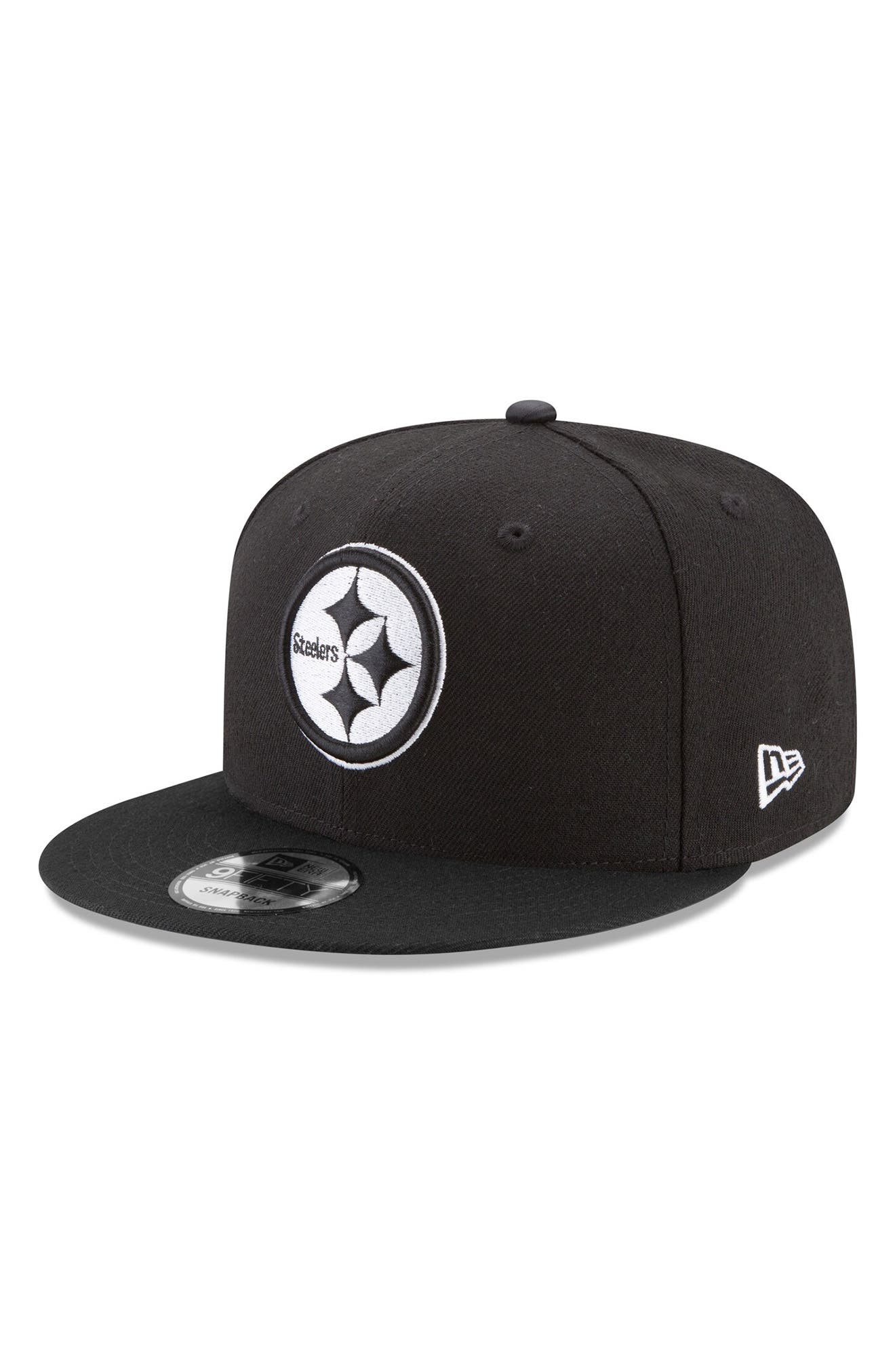 KTZ Pittsburgh Steelers Wowie Snapback Cap in Black for Men