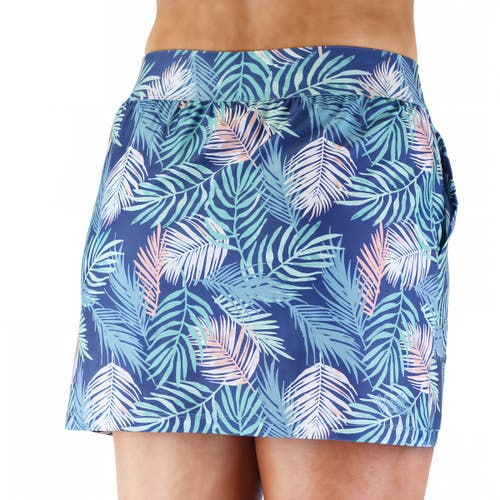 Shop Uv Skinz Active Swim Skirt In Koa Leaves