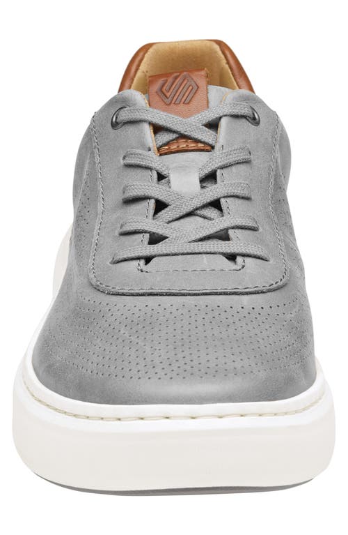 Johnston & Murphy Men's Anders Perfed U-throat Sneakers In Gray Full Grain