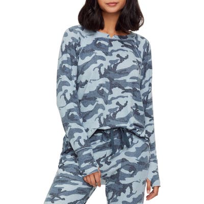 Michael Stars Kim Sierra Camo Print Tee, Blue