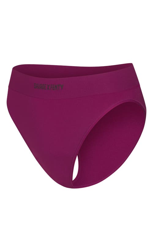 Shop Savage X Fenty Seamless High Waist Bikini Panties In Sugarplum Purple