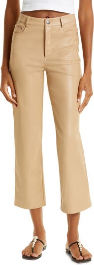 CAMI NYC Hanie Faux Leather High Waist Straight Leg Pants Nordstrom