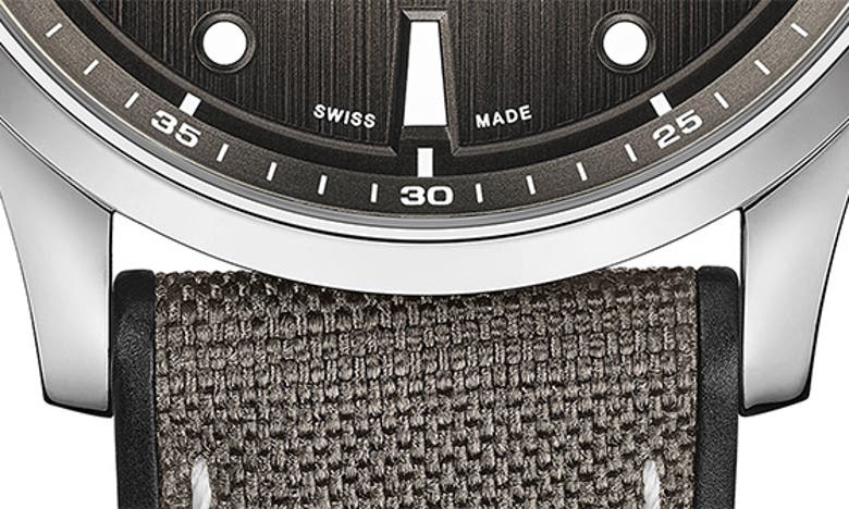 Mido Men's Swiss Automatic Multifort Gray Textile Strap Watch 42mm In Grey Gradient