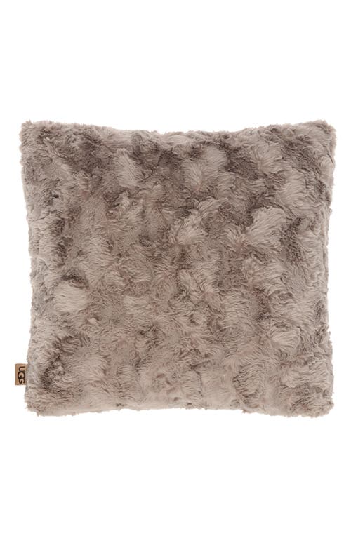 UGG(r) Adalee Faux Fur Accent Pillow in Oyster