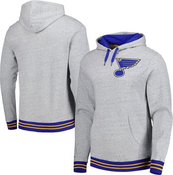 Lids St. Louis Blues Big & Tall Stripe Pullover Hoodie - Heather Charcoal