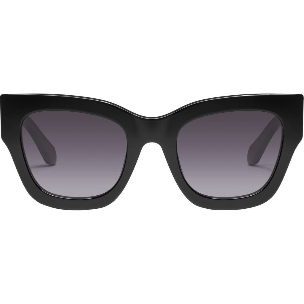 Quay Australia By The Way 46mm Square Sunglasses In Black