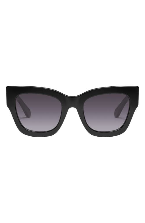 By the Way 46mm Square Sunglasses in Black /Smoke