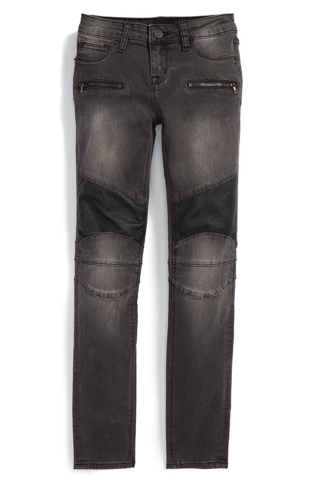 girls moto jeans