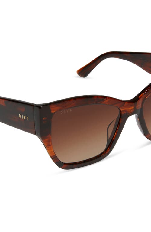 Shop Diff Vivienne 56mm Cat Eye Sunglasses In Brown Gradient