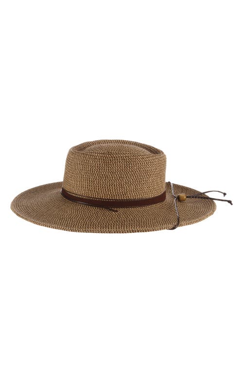 Scala Cord Upf 50+ Straw Hat In Brown