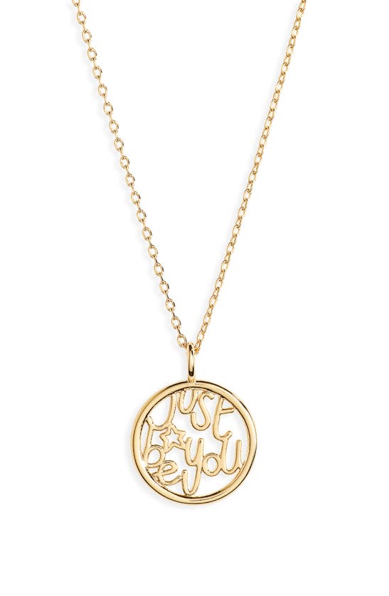 Estella Bartlett Just Be You Pendant Necklace In Gold