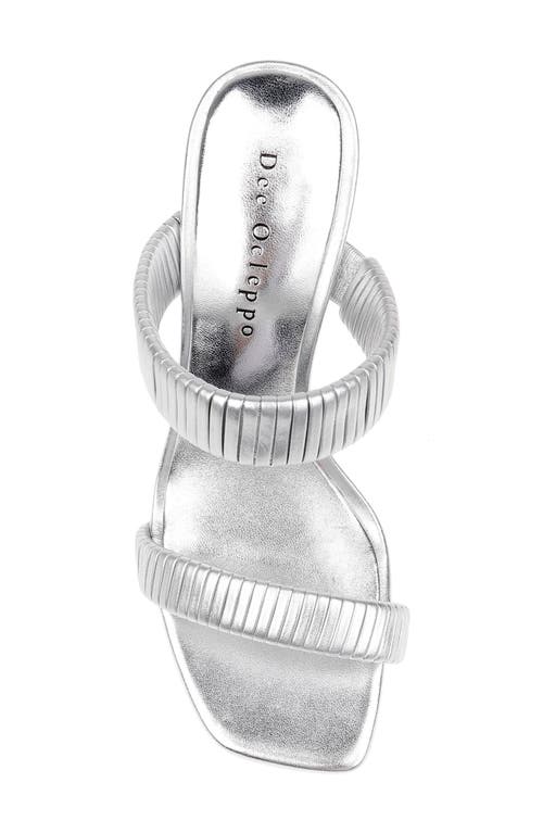 Dee Ocleppo Jamaica 90mm Leather Sandals In Silver