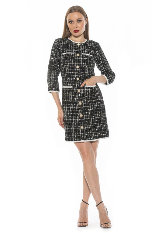 Alexia Admor Kate Dress In Black Multi