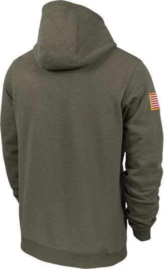 Nike Men's Nike Olive Vanderbilt Commodores Military Pack Club Fleece  Pullover Hoodie