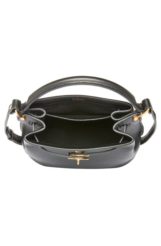 Shop Mulberry Small Islington Classic Leather Bucket Bag In Black