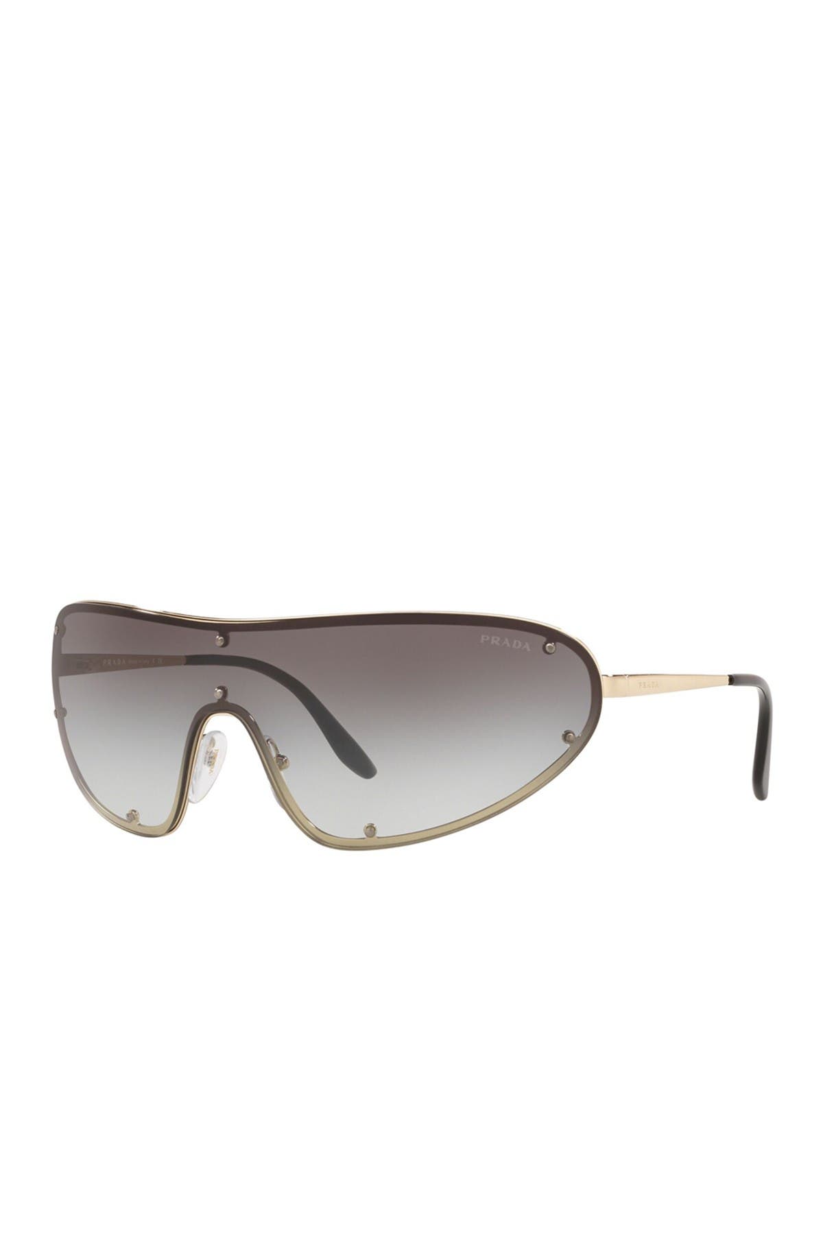 prada studded 170mm shield sunglasses
