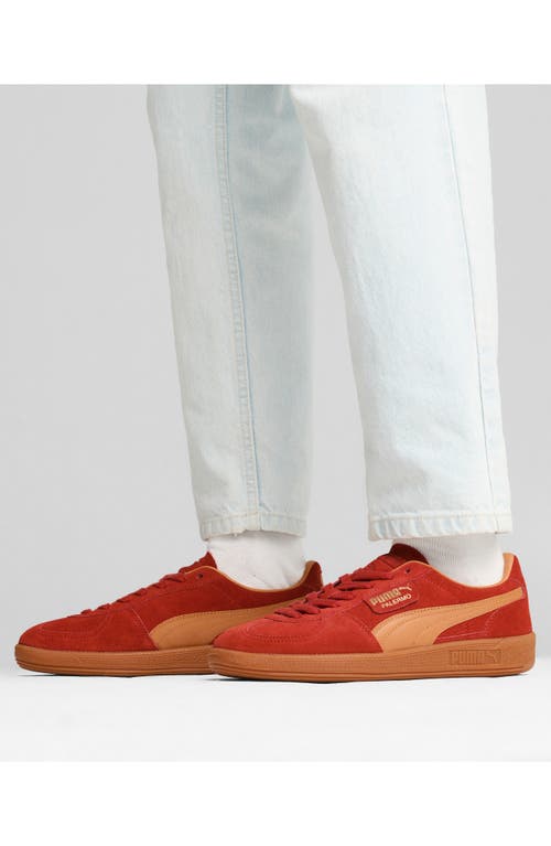 Shop Puma Palermo Sneaker In Mars Red-caramel Latte-gum