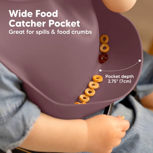 Keababies Prep Silicone Bibs In Rocky