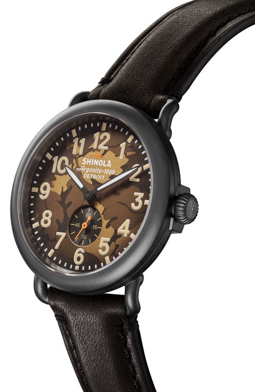 Shinola Runwell Watch, 41mm In Brown Oak Leaf Camo