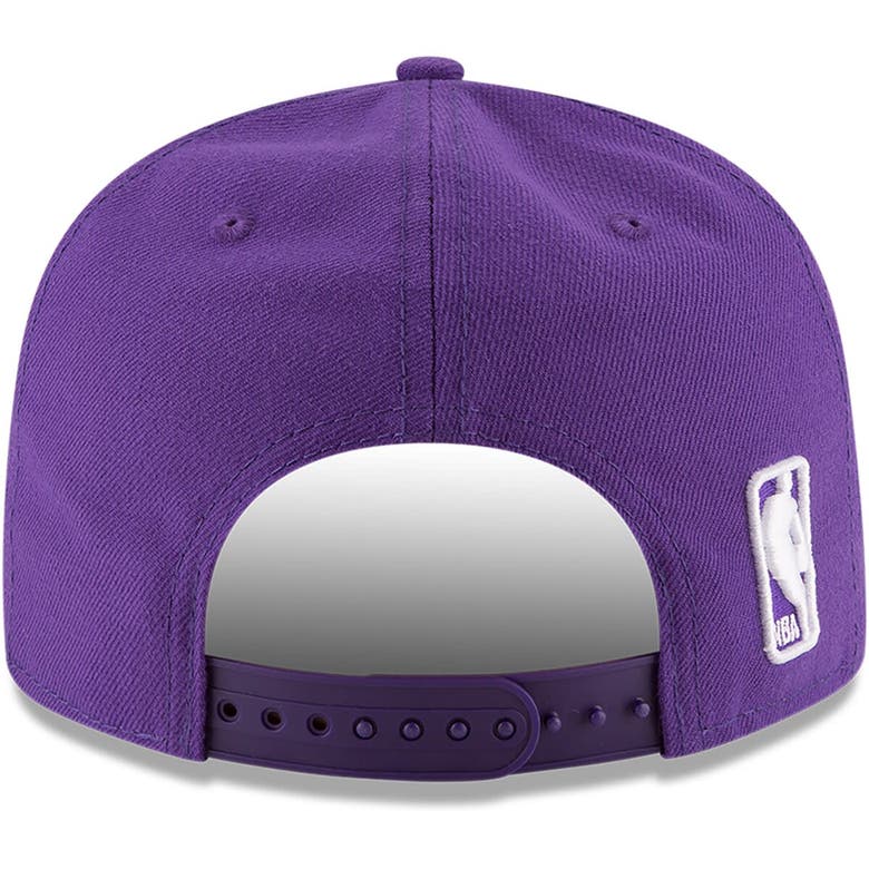 Shop New Era Purple Los Angeles Lakers Official Team Color 9fifty Snapback Hat
