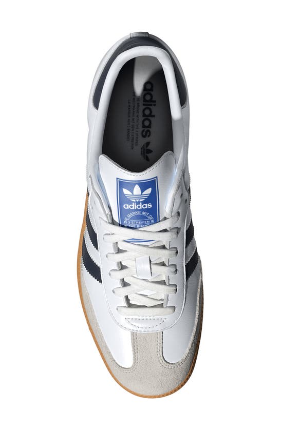 Shop Adidas Originals Gender Inclusive Samba Og Sneaker In White/ Night Indigo/ Gum