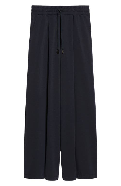 Shop Weekend Max Mara Romagna Drawstring Jersey Pants In Navy