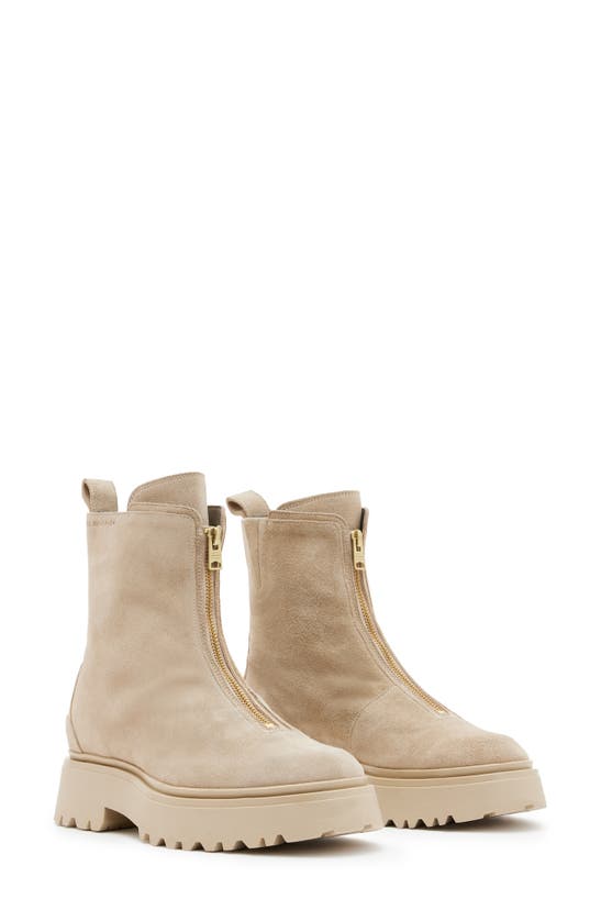Allsaints Ophelia Bootie In Sand Brown