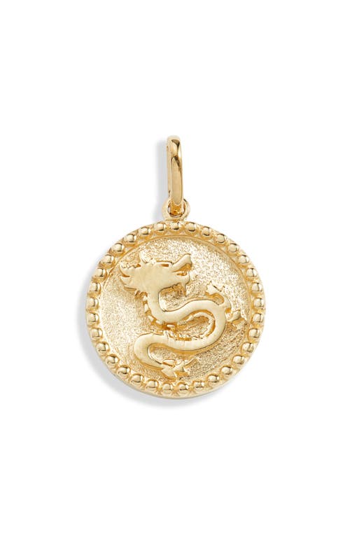 ANZIE ANZIE DEW DROP DRAGON MEDALLION PENDANT 