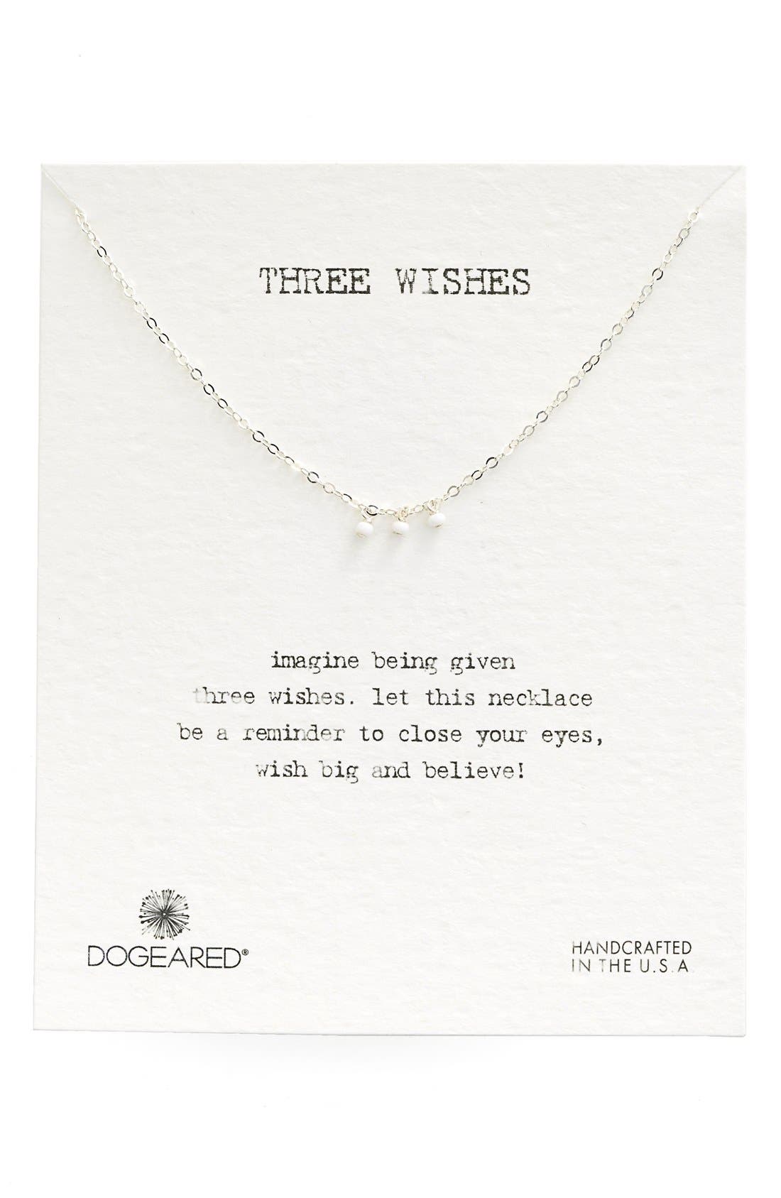 Dogeared 'Three Wishes' Beaded Necklace Nordstrom