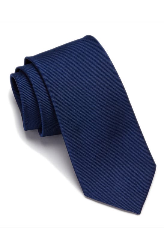 Alton Lane Solid Navy Silk Tie