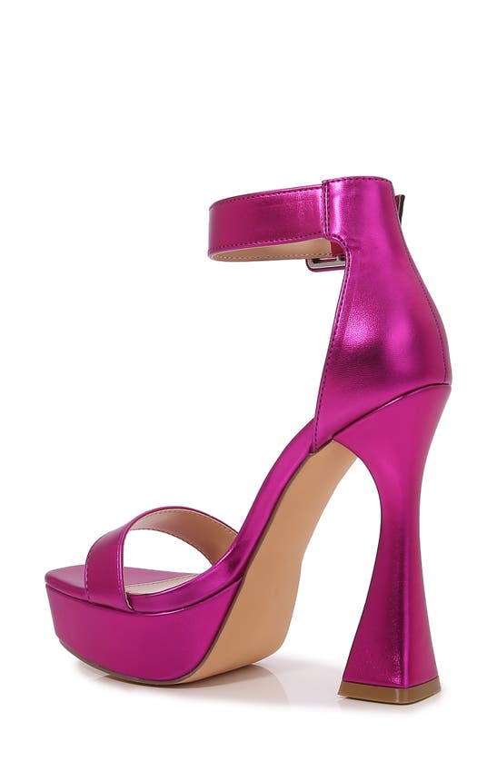 Shop Berness Dinah Platform Heeled Sandal In Hot Pink