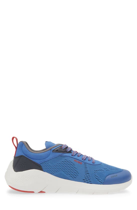 Shop Hugo Boss Boss Wayne Running Shoe In Open Blue