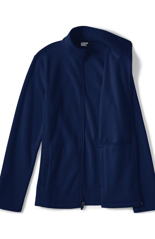 Shop Lands' End Anyweather Fleece Full Zip Jacket In Deep Sea Navy