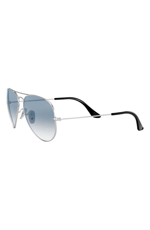 RAY BAN RAY-BAN 58MM GRADIENT AVIATOR SUNGLASSES 