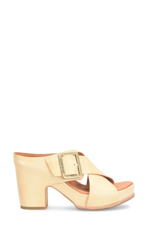 Shop Kork-ease ® Samara Block Heel Platform Sandal In Yellow F/g