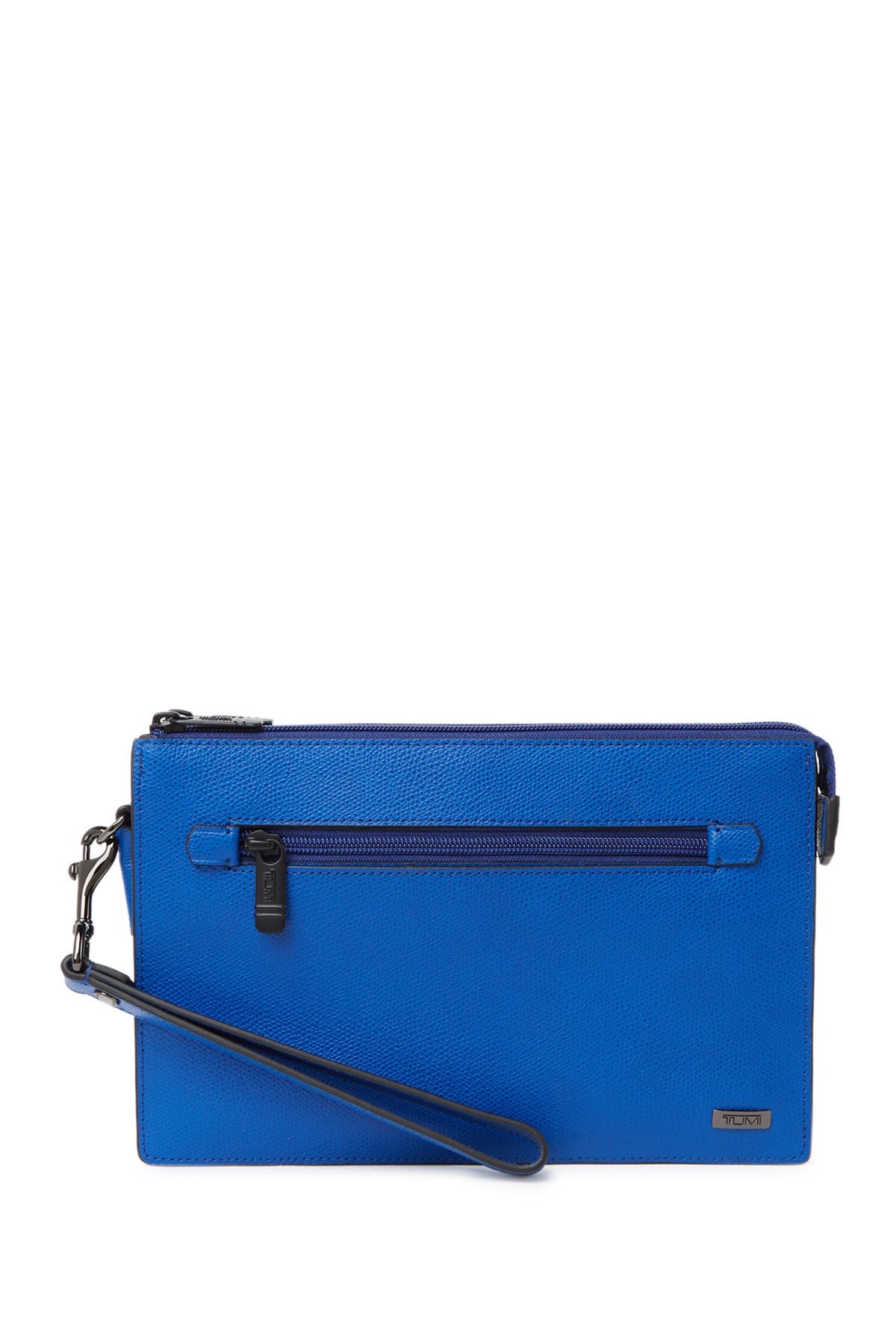 Tumi double shop zip envelope clutch