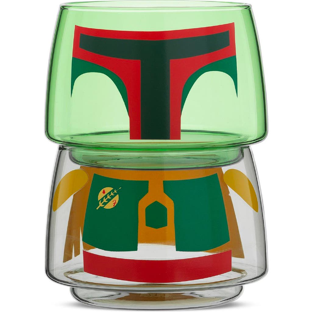 JOYJOLT JOYJOLT STAR WARS™ SET OF 2 STACKABLE BOBA FETT GLASSES