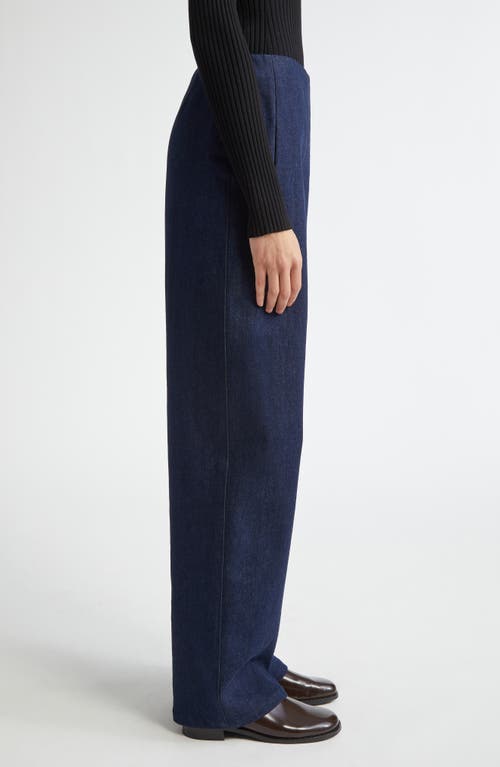 Shop Fforme Jagger Curved Straight Leg Jeans In Indigo