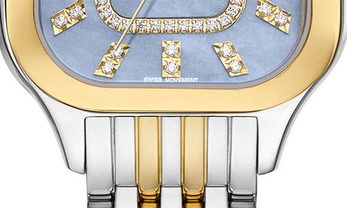 Michele Meggie Watch, 29mm X 29mm In Two Toned