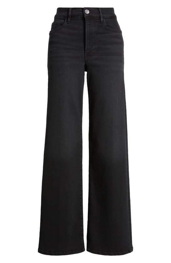 Shop Frame Le Slim Palazzo High Waist Wide Leg Jeans In Blackthorn