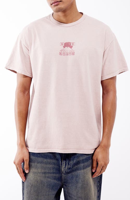 Bdg Urban Outfitters Osaka Mountain Graphic T-shirt In Pink